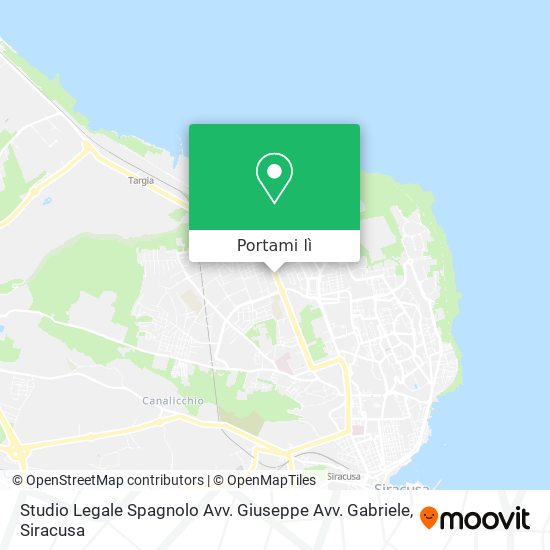 Mappa Studio Legale Spagnolo Avv. Giuseppe Avv. Gabriele
