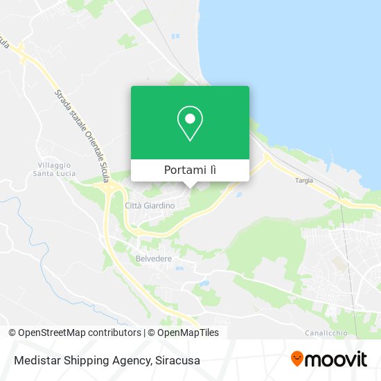 Mappa Medistar Shipping Agency