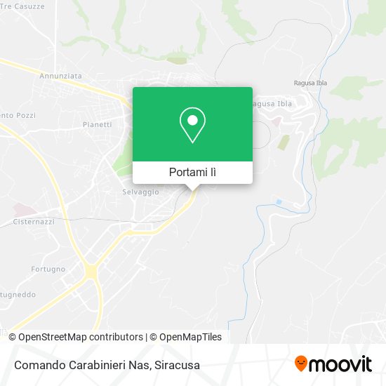 Mappa Comando Carabinieri Nas