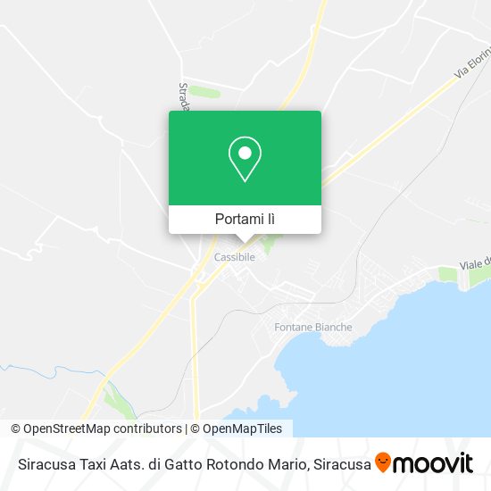 Mappa Siracusa Taxi Aats. di Gatto Rotondo Mario