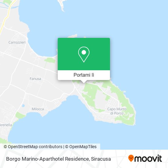 Mappa Borgo Marino-Aparthotel Residence