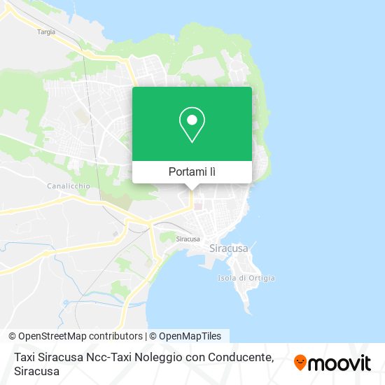 Mappa Taxi Siracusa Ncc-Taxi Noleggio con Conducente