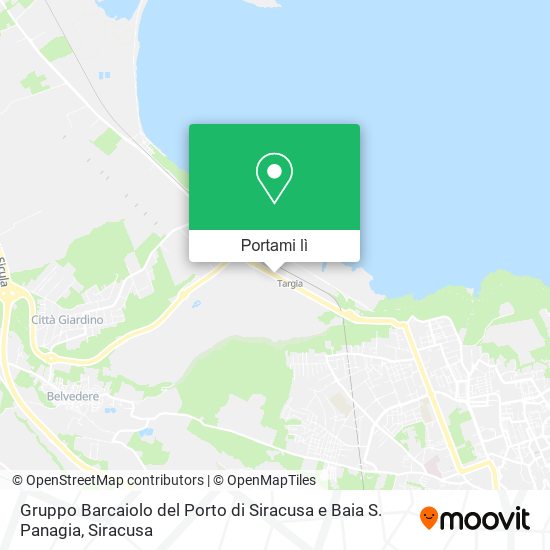 Mappa Gruppo Barcaiolo del Porto di Siracusa e Baia S. Panagia