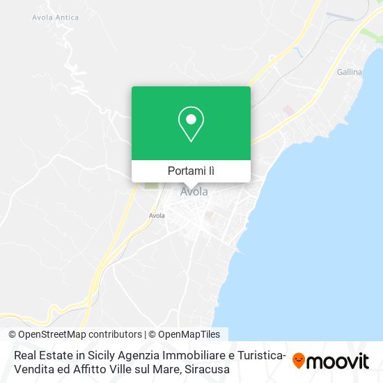 Mappa Real Estate in Sicily Agenzia Immobiliare e Turistica-Vendita ed Affitto Ville sul Mare