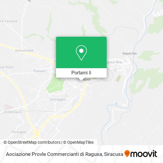 Mappa Aociazione Provle Commercianti di Ragusa