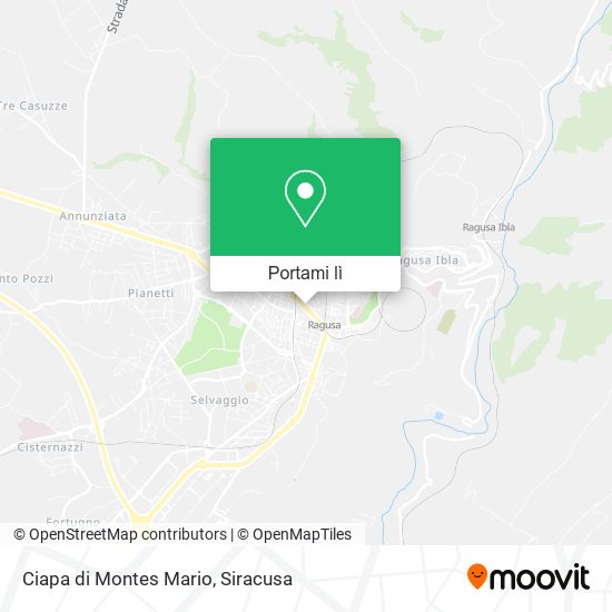 Mappa Ciapa di Montes Mario