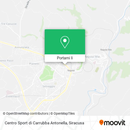 Mappa Centro Sport di Carrubba Antonella