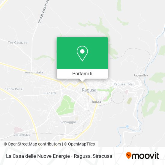 Mappa La Casa delle Nuove Energie - Ragusa