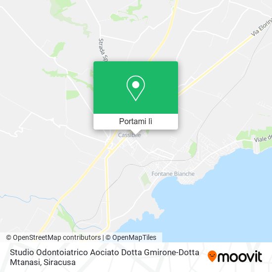 Mappa Studio Odontoiatrico Aociato Dotta Gmirone-Dotta Mtanasi