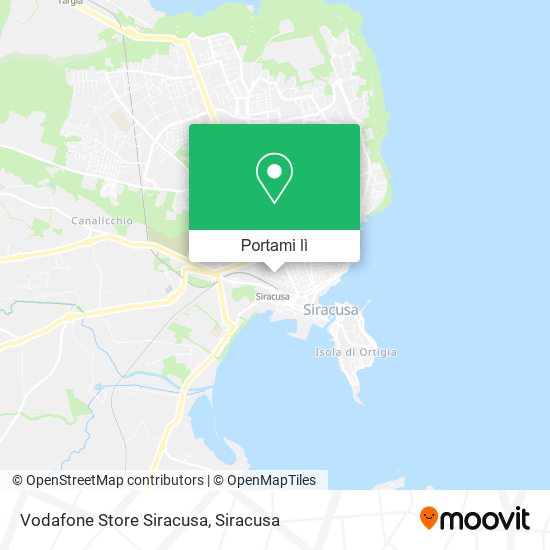 Mappa Vodafone Store Siracusa