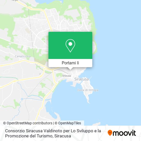 Mappa Consorzio Siracusa Valdinoto per Lo Sviluppo e la Promozione del Turismo