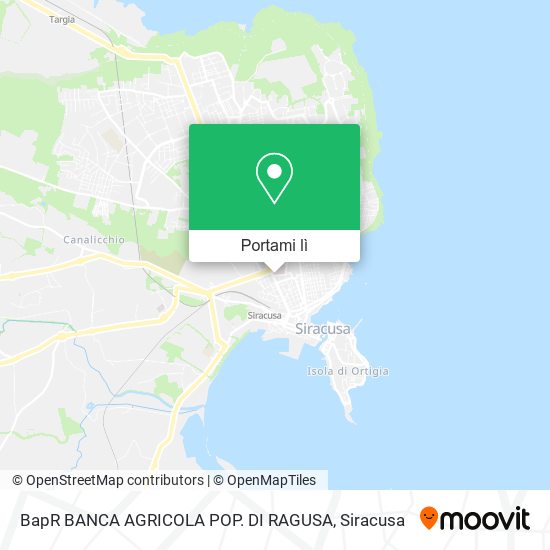 Mappa BapR BANCA AGRICOLA POP. DI RAGUSA