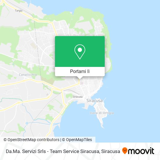 Mappa Da.Ma. Servizi Srls - Team Service Siracusa