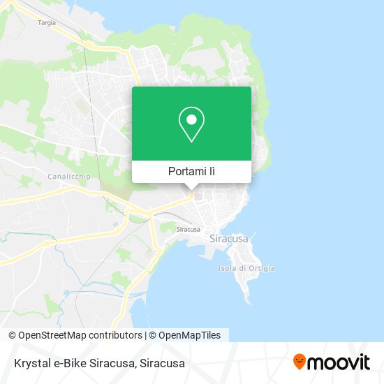 Mappa Krystal e-Bike Siracusa