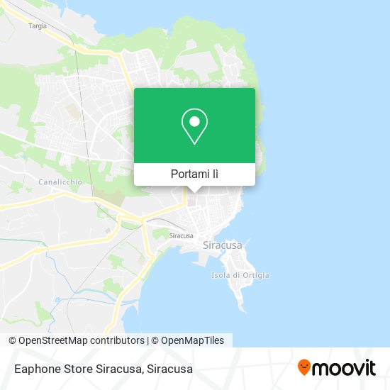 Mappa Eaphone Store Siracusa