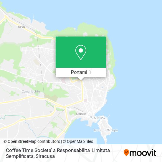 Mappa Coffee Time Societa' a Responsabilita' Limitata Semplificata