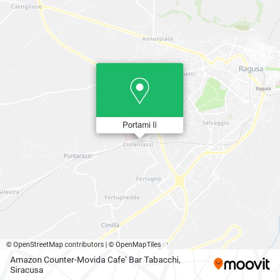 Mappa Amazon Counter-Movida Cafe' Bar Tabacchi