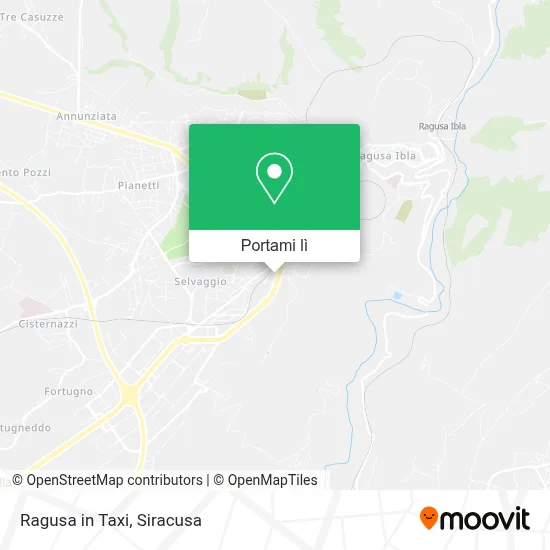Mappa Ragusa in Taxi