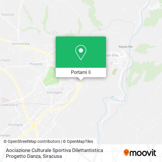 Mappa Aociazione Culturale Sportiva Dilettantistica Progetto Danza