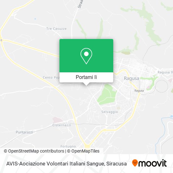 Mappa AVIS-Aociazione Volontari Italiani Sangue