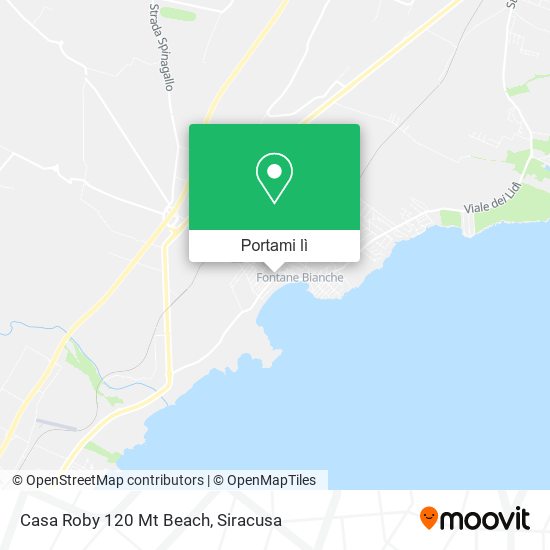 Mappa Casa Roby 120 Mt Beach