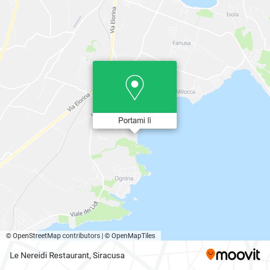 Mappa Le Nereidi Restaurant