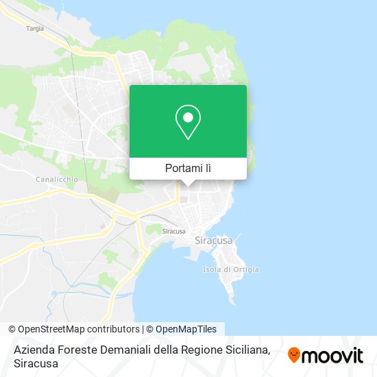 Mappa Azienda Foreste Demaniali della Regione Siciliana