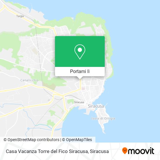 Mappa Casa Vacanza Torre del Fico Siracusa