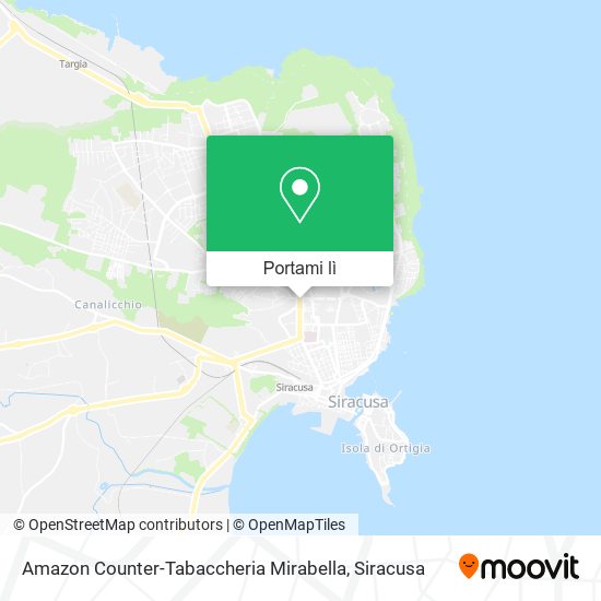 Mappa Amazon Counter-Tabaccheria Mirabella