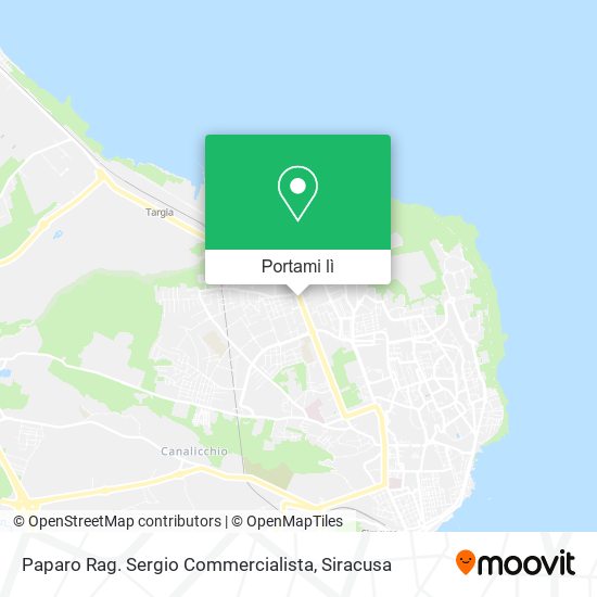 Mappa Paparo Rag. Sergio Commercialista