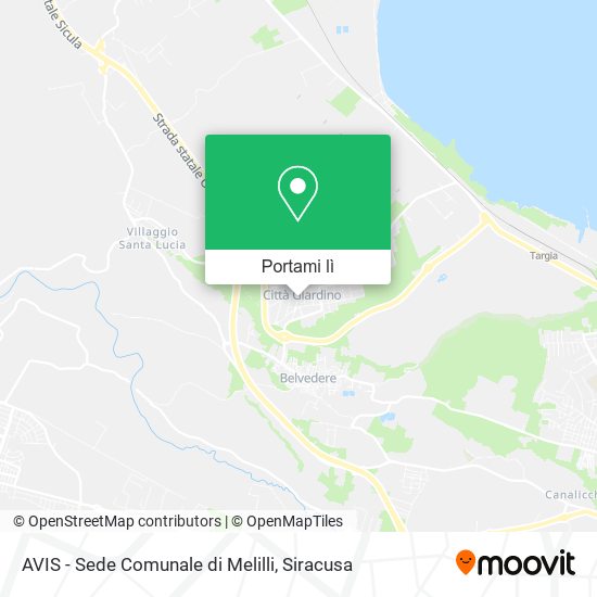 Mappa AVIS - Sede Comunale di Melilli