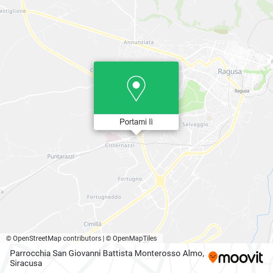 Mappa Parrocchia San Giovanni Battista Monterosso Almo