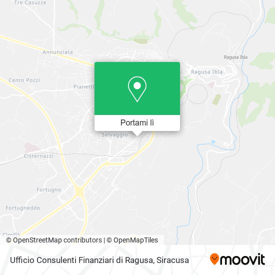 Mappa Ufficio Consulenti Finanziari di Ragusa