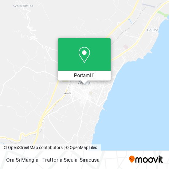 Mappa Ora Si Mangia - Trattoria Sicula