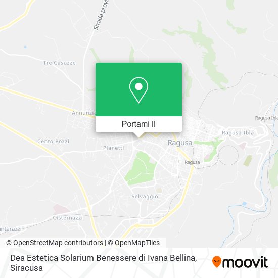 Mappa Dea Estetica Solarium Benessere di Ivana Bellina