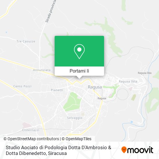 Mappa Studio Aociato di Podologia Dotta D'Ambrosio & Dotta Dibenedetto