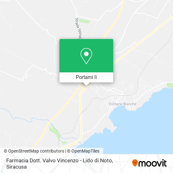 Mappa Farmacia Dott. Valvo Vincenzo - Lido di Noto