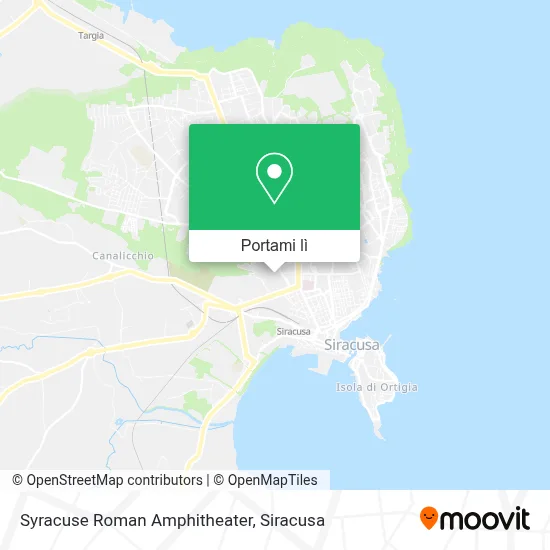 Mappa Syracuse Roman Amphitheater