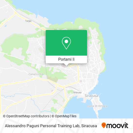 Mappa Alessandro Paguni Personal Training Lab
