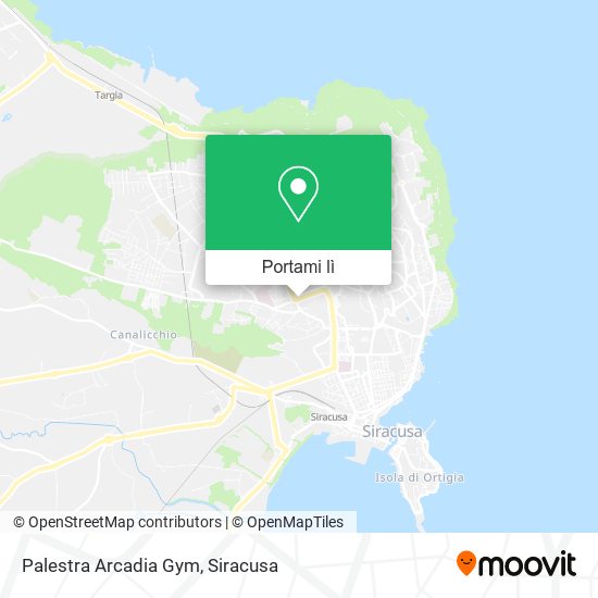 Mappa Palestra Arcadia Gym