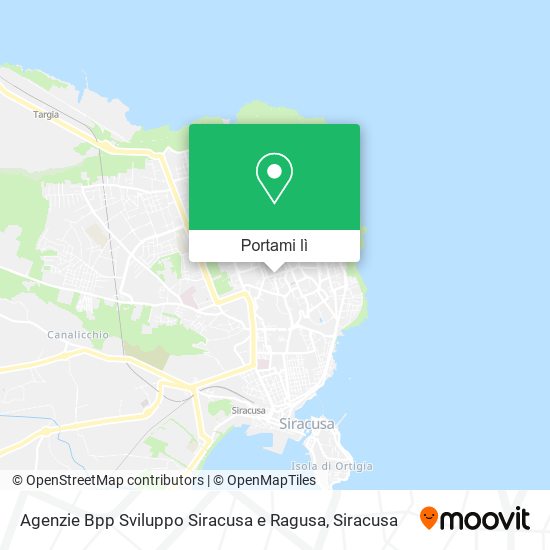 Mappa Agenzie Bpp Sviluppo Siracusa e Ragusa