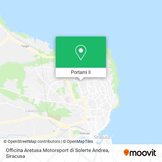 Mappa Officina Aretusa Motorsport di Solerte Andrea