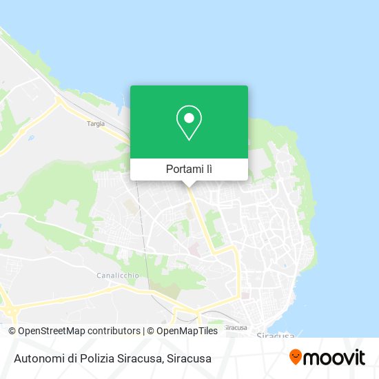 Mappa Autonomi di Polizia Siracusa