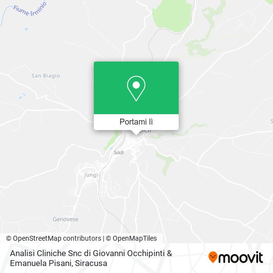 Mappa Analisi Cliniche Snc di Giovanni Occhipinti & Emanuela Pisani