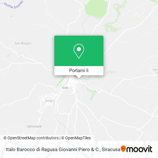 Mappa Italo Barocco di Ragusa Giovanni Piero & C.