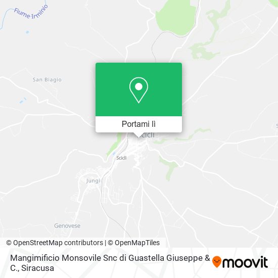 Mappa Mangimificio Monsovile Snc di Guastella Giuseppe & C.