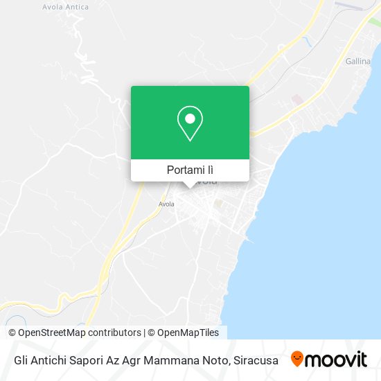 Mappa Gli Antichi Sapori Az Agr Mammana Noto