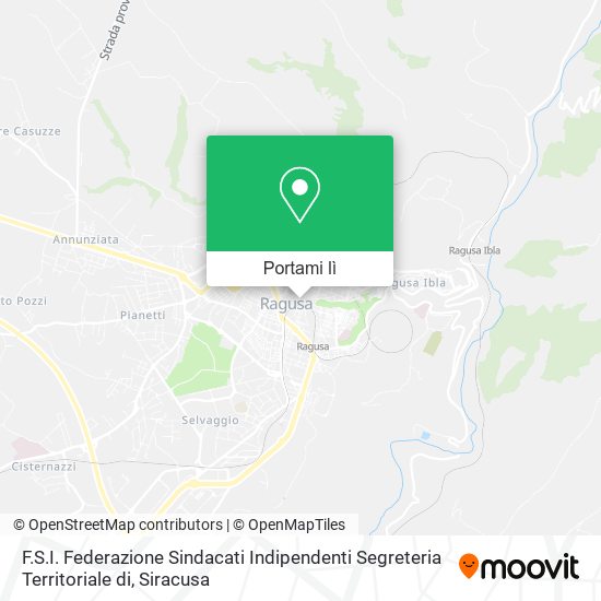 Mappa F.S.I. Federazione Sindacati Indipendenti Segreteria Territoriale di