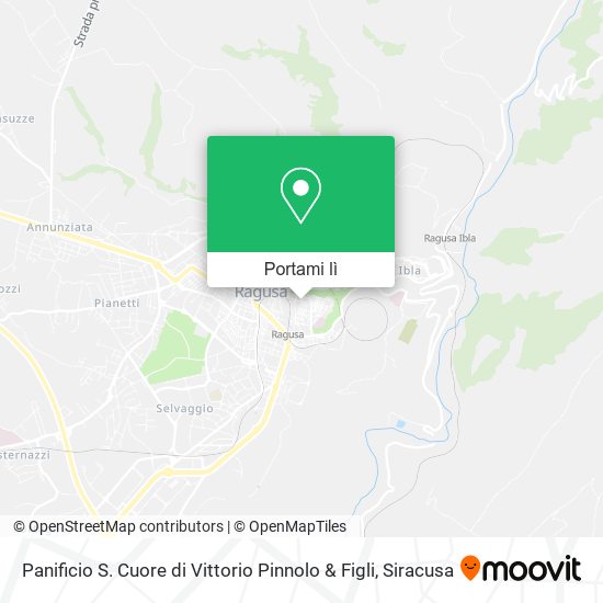 Mappa Panificio S. Cuore di Vittorio Pinnolo & Figli