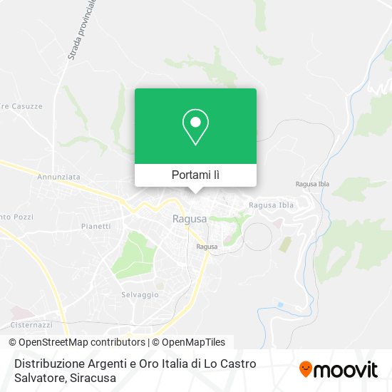 Mappa Distribuzione Argenti e Oro Italia di Lo Castro Salvatore